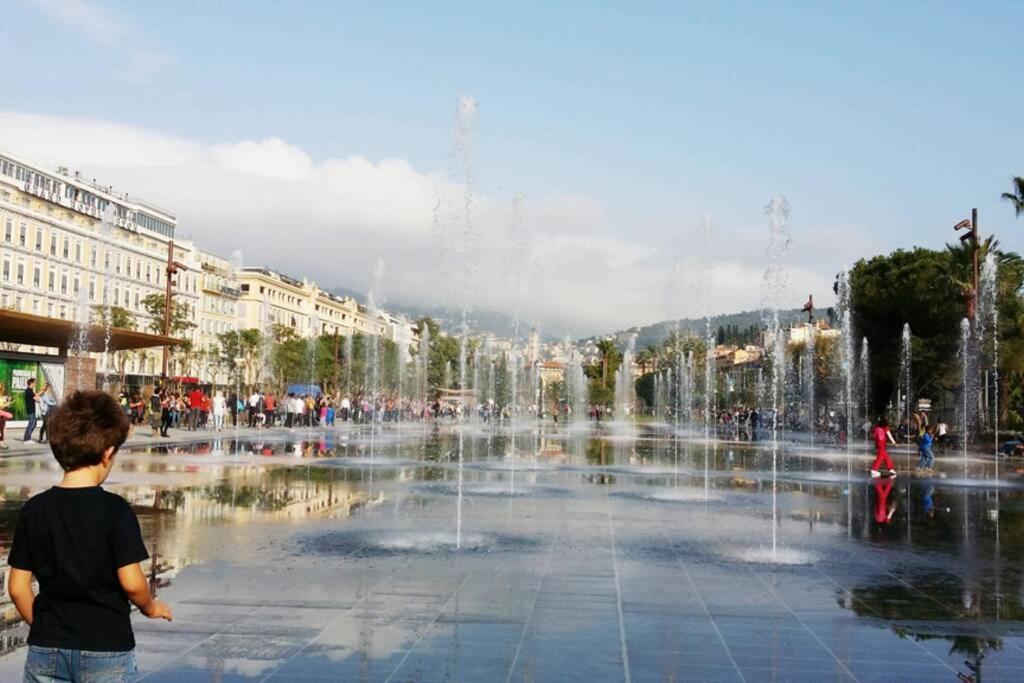 Spacious 3 Bedroom Flat Nice Center - Magnificent View-Parking Dış mekan fotoğraf