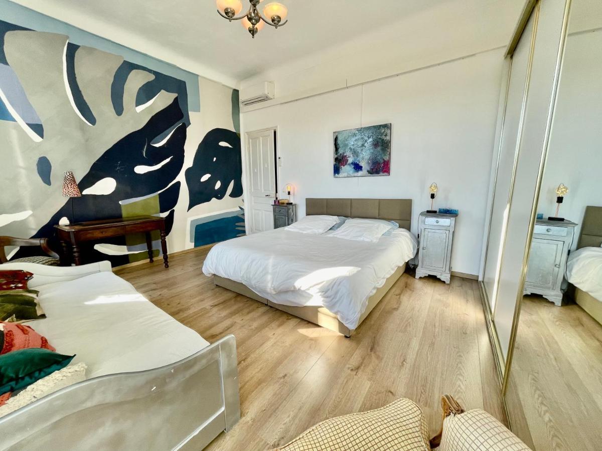 Spacious 3 Bedroom Flat Nice Center - Magnificent View-Parking Dış mekan fotoğraf