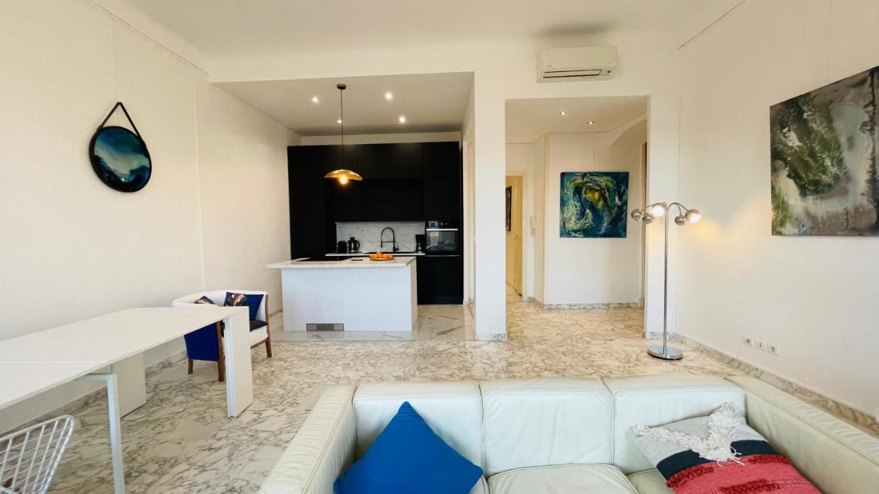Spacious 3 Bedroom Flat Nice Center - Magnificent View-Parking Dış mekan fotoğraf