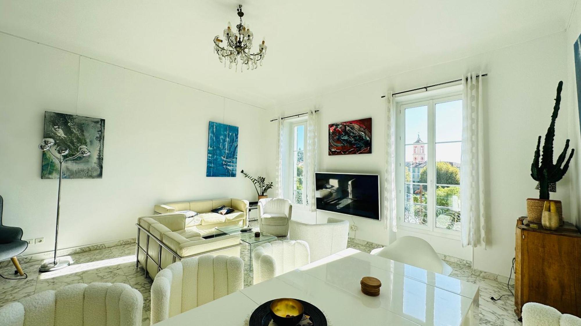 Spacious 3 Bedroom Flat Nice Center - Magnificent View-Parking Dış mekan fotoğraf